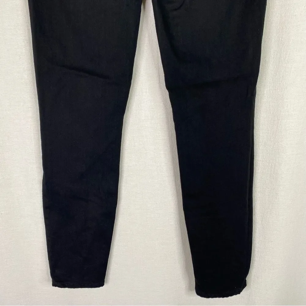 J Crew Jeans Women’s 27 Black Toothpick Skinny 5 Pocket Mid Rise B1281‎ Stretch